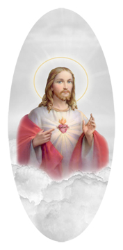 Sacred Heart Clouds White